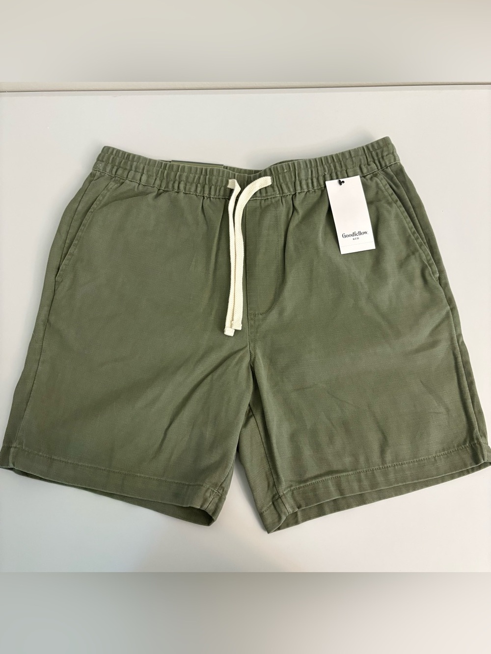 Goodfellow & Co Men’s Shorts Size Medium Olive Green Vintage Pull On Shorts NWT